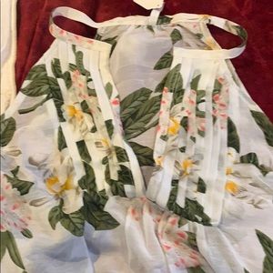 Large DNA couture sleeveless blouse floral
